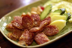 >タイ東北部のソーセージ