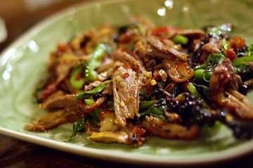 あひるのスパイシー炒め